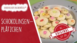 Weihnachtsplätzchen  Schokolinsenplätzchen aus der Kinderleichten Becherküche [upl. by Ranice359]