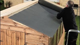 How To Felt A Shed Roof  Refelting A Shed Roof  Garden Ideas amp Tips  Homebase [upl. by Hayashi703]