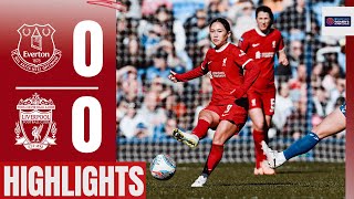 Merseyside Derby ends all square  Everton 00 Liverpool FC Women  Highlights [upl. by Yrehcaz548]