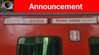 Shiv Ganga Express Announcement At New Delhi Railway Station  12559Shiv Ganga Express [upl. by Adialeda]