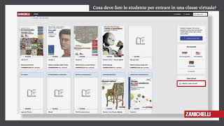 myZanichelli  Come si entra in una classe virtuale studente [upl. by Aikenahs570]