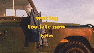 Too Late Now  Wet Leg Lyrics [upl. by Strawn]