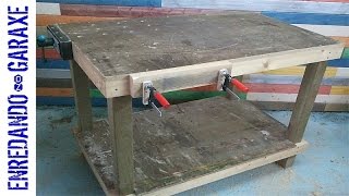 How to make a worktable for woodworking Assembling all the pieces [upl. by Harewood]