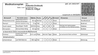 Bundeseinheitlicher Medikationsplan Wer wie und was [upl. by Aihsema]