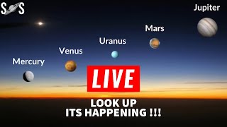 5 Planets Align LIVE  March 28 2023  Secrets of Space [upl. by Yeca]