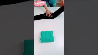 Cloth folding tutorials 5 diyideas dailyhacks folding hacks homehacks clothhacks [upl. by Ahselaf]