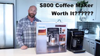 Is a 800 Coffee Maker Worth It Phillips 3200 Latte Go Review [upl. by Akerdnahs616]