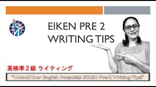 EIKEN Pre 2 Writing Tips and Samples englishonline englishwriting 英検準2級 [upl. by Ennayt]