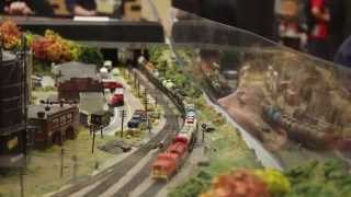 Northampton Model Railway Show 3rd May 2014 HD [upl. by Ailadgim]