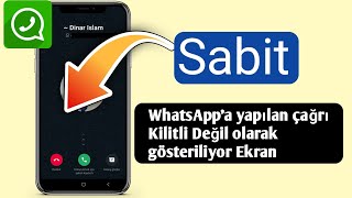 Whatsapp Aramasının EkrandaKilit Ekranında Görünmemesi Sorunu 2024 Nasıl Düzeltilir [upl. by Hselin947]