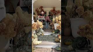 quotRushing Fall to Christmas Decor Cozy Finds amp Porch Prep 🍁🎄quotshorts [upl. by Eidorb]