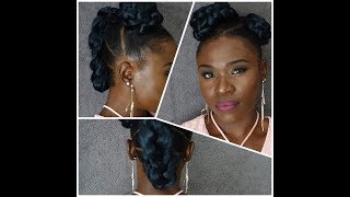 TUTO Coiffure afro simple facile et chic Cheveux Crépus [upl. by Ynoep93]