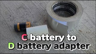 C to D cell battery adapter [upl. by Butch]