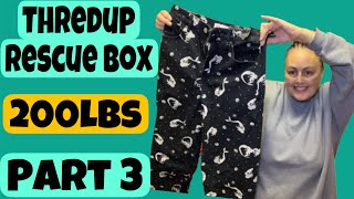 Part 3 of a 200lb rescue box from ThredUp [upl. by Sosthina]