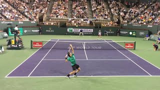 Roger Federer Best Court Level Points  Indian Wells 2017  4K 60FPS [upl. by Alabaster]