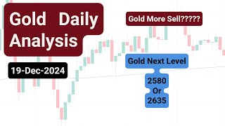 Gold Daily Analysis  19 dec Gold Analysis Today  Gold Forecast  XAUUSD Analysis [upl. by Eiramalegna]