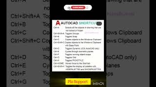 AutoCAD Shortcut Key [upl. by Ahtnams]