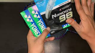 Review Senar Yonex Aerobite Vs BG 66 Ultimax Vs Nanogy 98 [upl. by Sorips]