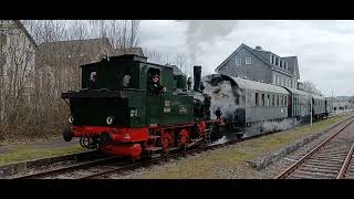 Wiehltalbahn  Bergischer Löwe  Bahnhof Wiehl  Osterfaht 09042023 [upl. by Eddana]