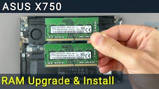 Asus X750 RAM Upgrade and Install  Stepbystep DIY Tutorial [upl. by Manya]