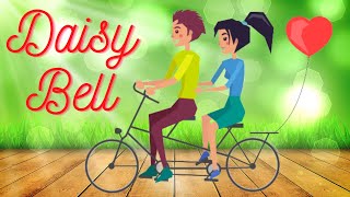 ON A BICYCLE BUILT FOR TWO LYRICS ❀ Daisy Daisy Bell Song Cover ❀ Traditional song from 1892 LYRICS [upl. by Holcman]