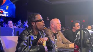 Travis Scott Gives A Hilarious Reaction While Attending Power Slap Event [upl. by Siraj]