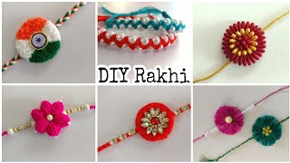 6 Best DIY Rakhi  Handmade Rakhi  DIY  Rakhi making [upl. by Ithaman]