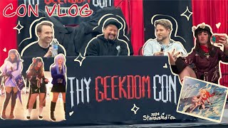 vlog 018  🎭 Thy Geekdom Con 2024  meeting Griffin Burns Mark Whitten and Johnny Yong Bosch 🔥💧☁️ [upl. by Pengelly]