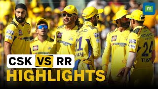 IPL Highlights Match 61  Chennai Super Kings Win By 5 Wickets  CSK vs RR [upl. by Atileda]