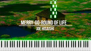 Merry Go Round of Life  Howls Moving Castle Piano Cover [upl. by Adnilev]