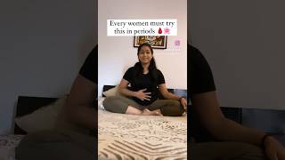 Reduce period pain✅ yogawomenhealthfertilityyogasana [upl. by Shoshanna]