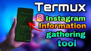 instagram information gathering tool  instagram tool termux  termux basic commands  termux [upl. by Pulchia]