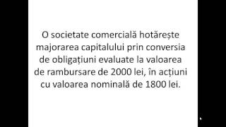 Curs practic de contabilitate  Prime de conversie a obligatiunilor în acțiuni [upl. by Atnad723]