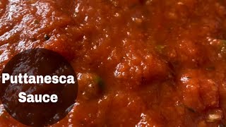 Simple Pasta Puttanesca Sauce Recipe  How to Make Easy Puttanesca Pasta Sauce [upl. by Eskill]