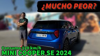 ¿MUCHO PEOR MINI COOPER SE 2024 Prueba de CONSUMO 120 kmh OPINIONES MOTORK [upl. by Wu]