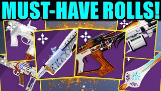 DONT MISS OUT  ALL Dawning 2023 Weapon GOD ROLLS you NEED [upl. by Sacci167]