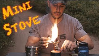 9 Lightweight Mini Backpacking Pocket Stove  WILL IT WORK [upl. by Menis]