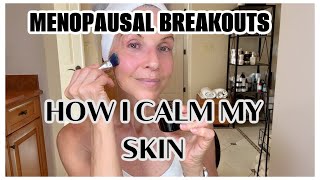 MENOPAUSAL BREAKOUTS  WHAT I DO TO HELP menopauseisathief [upl. by Fawn972]