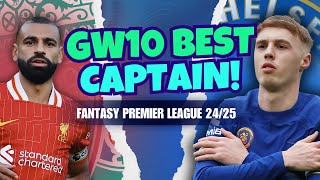 BEST GW10 FPL CAPTAIN 🙌 Fantasy Premier League Tips 2425 [upl. by Nylauqcaj]