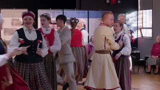 Traditional Latvian Folk Dances by Filadelfijas Dzirkstele Philadelphia Spark [upl. by Norven]