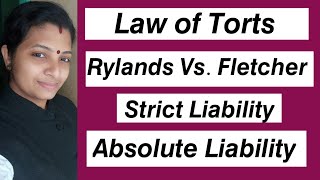 𝙍𝙮𝙡𝙖𝙣𝙙𝙨 𝙫𝙨 𝙁𝙡𝙚𝙩𝙘𝙝𝙚𝙧MC Mehta vs Union of IndiaStrict liability Absolute liabilityLaw of Torts [upl. by Sirois425]