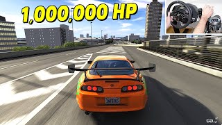 I added 1000000 HP to a Supra [upl. by Xyno707]