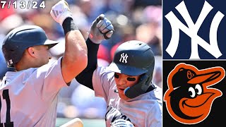 New York Yankees Highlights vs Baltimore Orioles  71324 [upl. by Nidroj628]