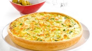 🧀 QUICHE de VERDURAS 🍆 y pollo 1 RECETA FÁCIL [upl. by Dnamra]