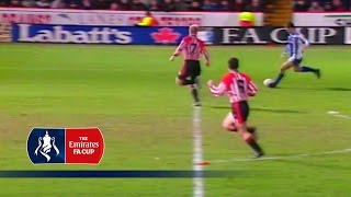 Eric Cantonas sublime FA Cup lob v Sheffield United 1995  From The Archive [upl. by Waverly]