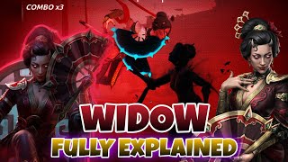 WIDOW  Moveset AbilitiesTalents  FULLY Explained  Shadow Fight 4  Upcoming Hero First Look 🔥 [upl. by Inahet951]