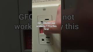 GFCI outlet not working Try this first handyman diy maintenance electrical [upl. by Llenahc]