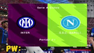 INTER VS NAPOLI  PES PPSSPP 24 GAMEPLAY [upl. by Adnohsat240]