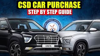 CSD Car Purchase StepbyStep Guide to Buying a Car through Canteen Stores Department [upl. by Ledba]