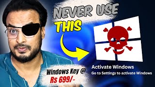 NEVER USE quotNot Activated or Piratedquot Windows OS🤩 Windows Key  Rs 699 [upl. by Veator392]